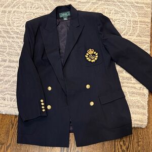 Ralph Lauren Dark Blue Jacket with Gold Accents